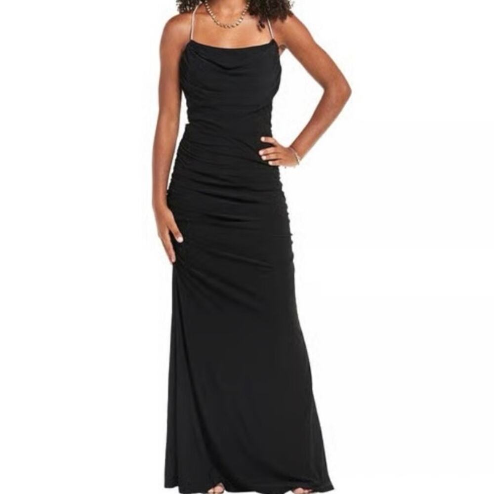 Metallic Rhinestone Strap Gown Jump Apparel Junior Size 7/8 NWT